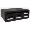 Exacompta TOOLBOX MINI ladebox met 4 laden, A4, 355 x 270 x 134 mm, zwart (319714D)