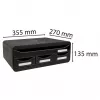 Exacompta TOOLBOX MINI ladebox met 4 laden, A4, 355 x 270 x 134 mm, zwart (319714D)