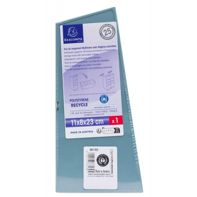 Exacompta AutentiK Multitower pennenhouder blauw-grijs