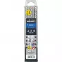 Alpen SDS+ FORCE X hamerboor set, 3-delig, 6-8-10 x 160 mm, 4-snijder, hardmetaal