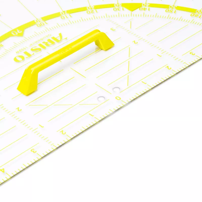 ARISTO geodriehoek 2 set square 80 cm transparant plexiglas