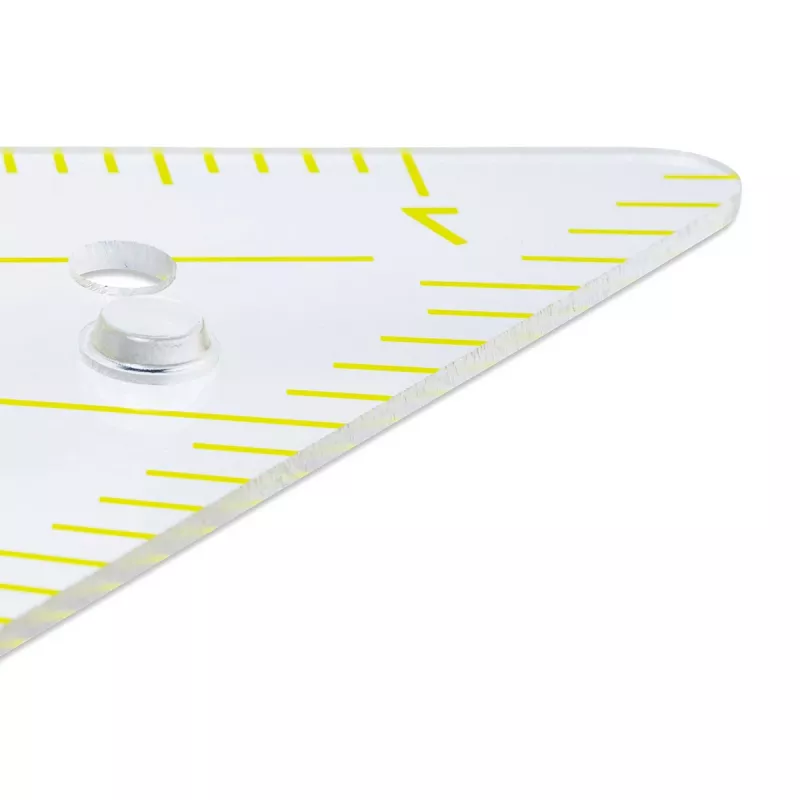 ARISTO geodriehoek 2 set square 80 cm transparant plexiglas