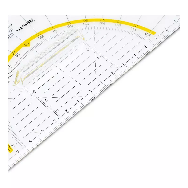 Aristo AR 1555/2 geodriehoek 225 mm hypotenusa met greep