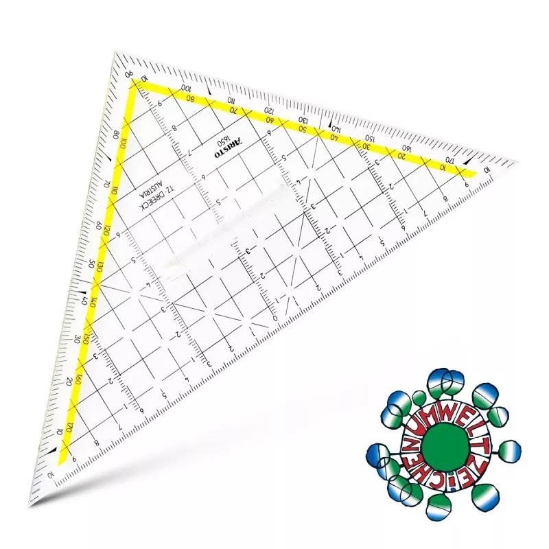 ARISTO geometrie-driehoek 22,5 cm tekendriehoek