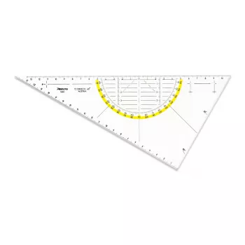 ARISTO geometrie-driehoek 26,0 cm transparant