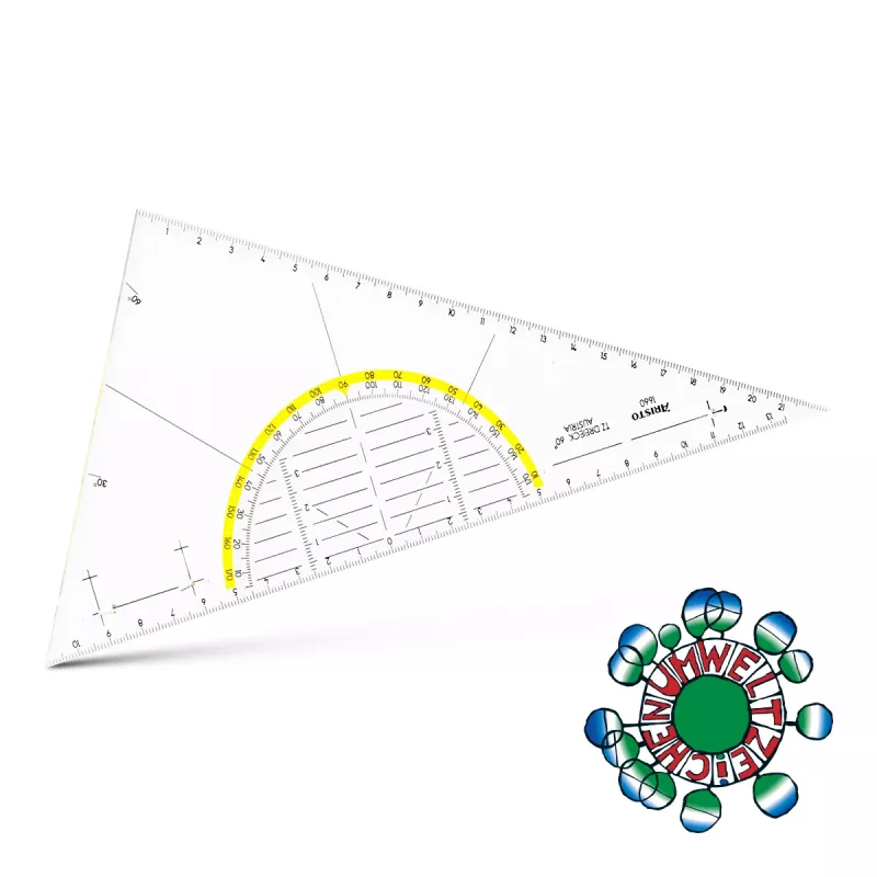 ARISTO geometrie-driehoek 26,0 cm transparant