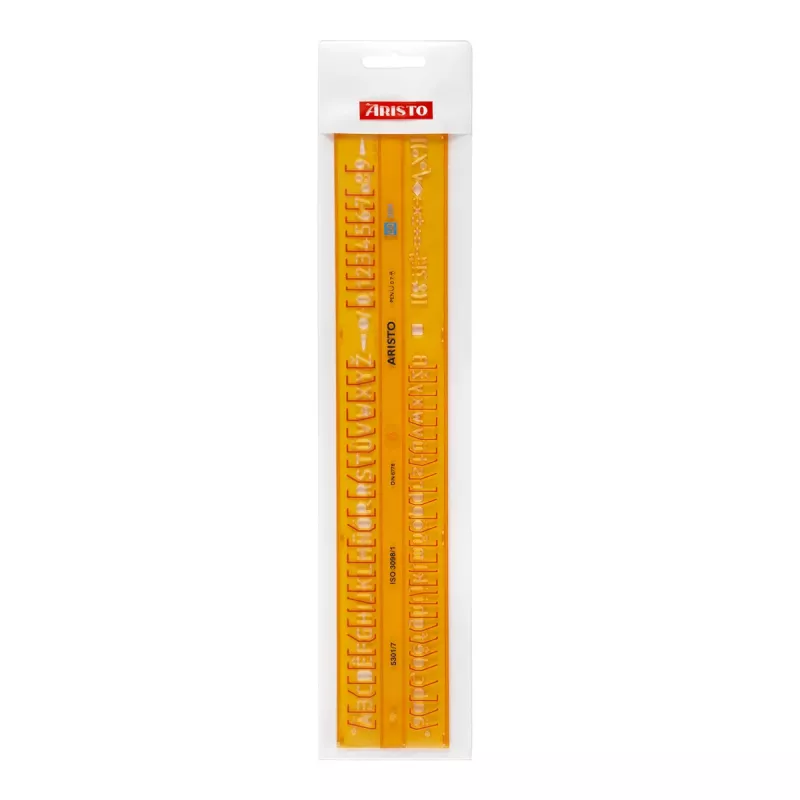 ARISTO schrijfsjabloon recht 7 mm, ISO 3098-1 / DIN 6776, type B, H-profiel (AR5301/7)