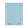 Bene 100 Trennblätter blauw - A4 documentdividers, blauw, 100 vellen