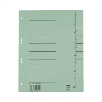 Bene 100 Trennblätter, A4, 250 g/m2, groen (97300GN)