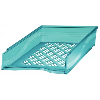 Bene briefbak 60100BLT A4/C4 stapelbaar transparant blauw