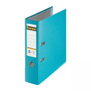 Bene hefboomordner A4 80mm turquoise PP kunststof