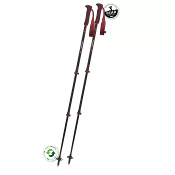 Komperdell Carbon EVO Zero Compact Trekkingstokken - Malbec