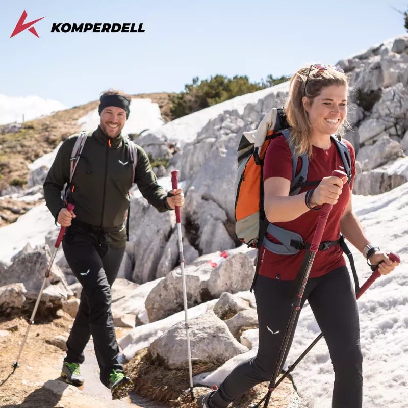 Komperdell Explorer Zero Compact Trekkingstokken - Malbec