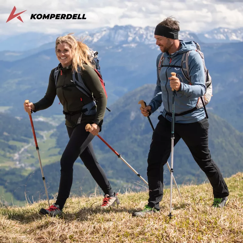 Komperdell Highlander Zero Trekkingstokken - Burnt Orange (paar)