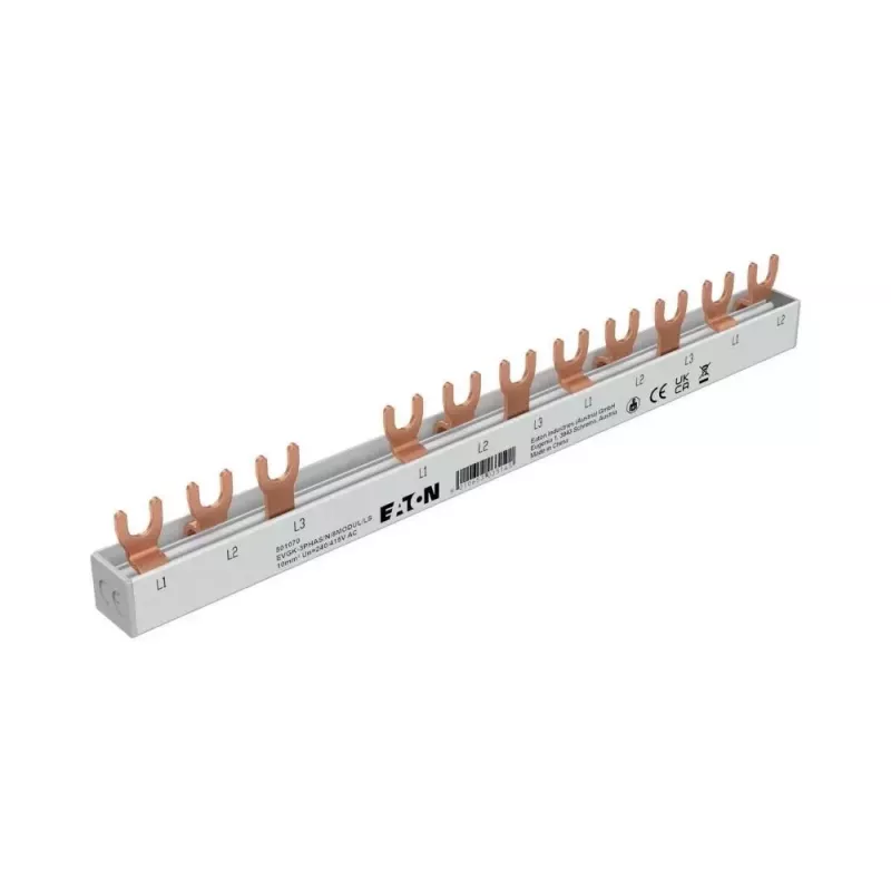 EATON EVGK-3PHAS/N/8MODUL/LS 501070 Faseverzamelrail 3ph 10mm² vork 4+8TE 1