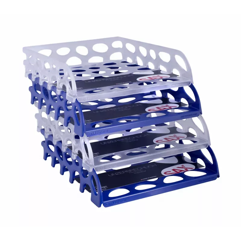 Sax briefbak Voronoi blauw DIN C4 documentenbak