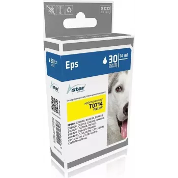 ASTAR Gele compatibele printerpatroon (alternatief voor Epson T0714)