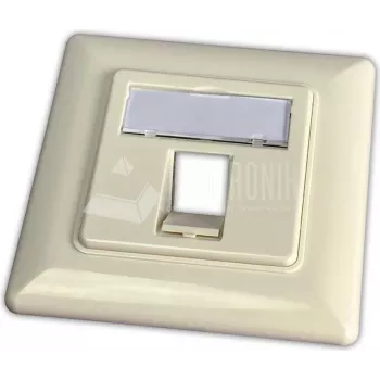 Wirewin keystone inbouwdoos voor 1 module, compatibel met schakelmateriaal, RAL9010 zuiverwit (WKS OUTLET 1)