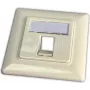 Wirewin keystone inbouwdoos voor 1 module, compatibel met schakelmateriaal, RAL9010 zuiverwit (WKS OUTLET 1)