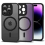 TECH-PROTECT MAGMAT CAM+ MagSafe hoes voor Apple iPhone 15 Pro, mat zwart