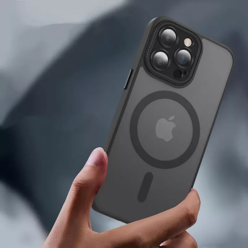 TECH-PROTECT MAGMAT CAM+ MagSafe hoes voor Apple iPhone 15 Pro, mat zwart