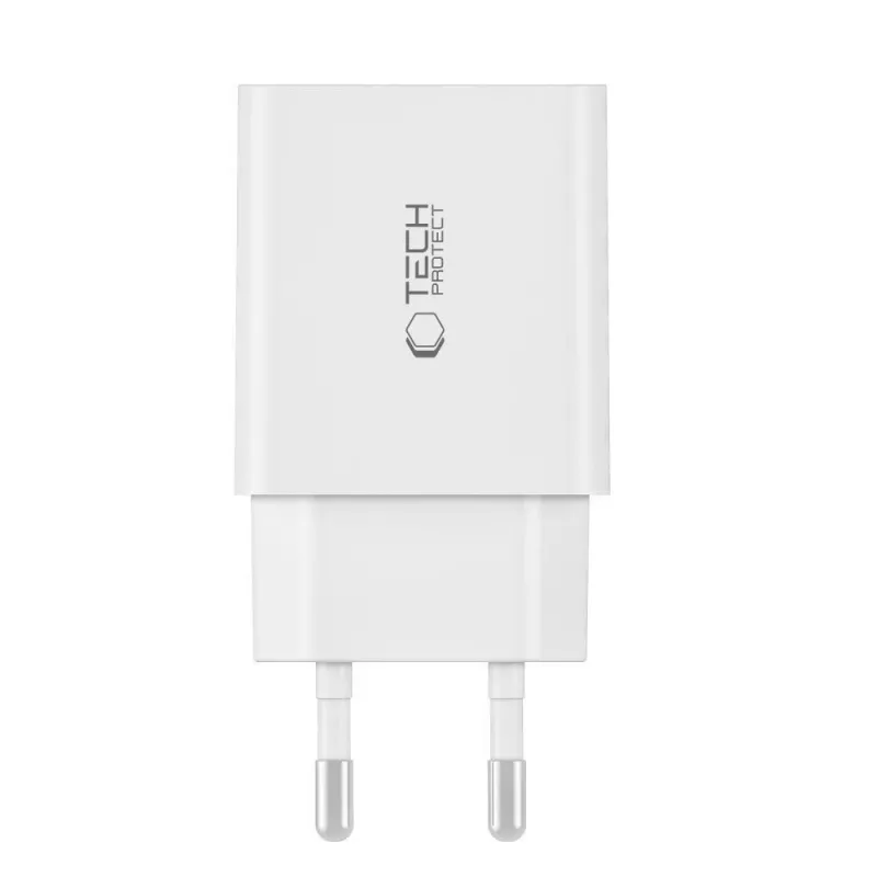 TECH-PROTECT C35W 2-poorts netlader PD 35W + Lightning-kabel wit
