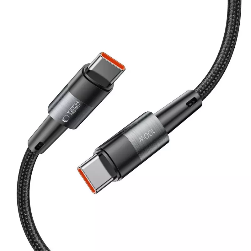 TECH-PROTECT ULTRABOOST USB-C naar USB-C kabel PD 100W / 5A 3m grijs