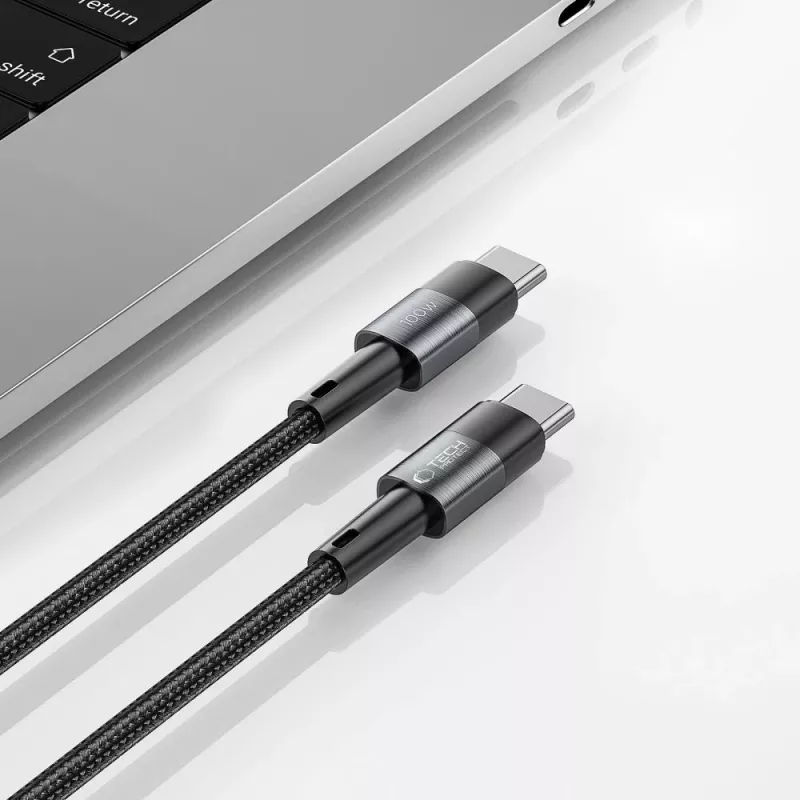 TECH-PROTECT ULTRABOOST USB-C naar USB-C kabel PD 100W / 5A 3m grijs