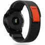 TECH-PROTECT nylon horlogeband voor Garmin Fenix 5 / 6 / 6 Pro / 7 – zwart/oranje
