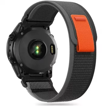 TECH-PROTECT nylon Garmin Fenix 3 / 5X / 3HR / 5X Plus / 6X / 6X Pro / 7X zwart/oranje