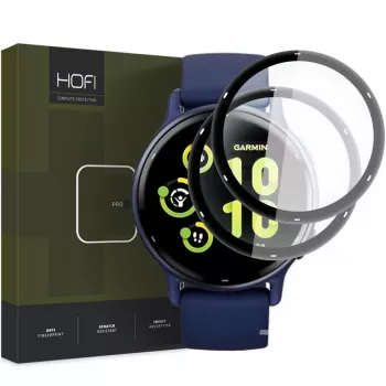 HOFI Hybrid Pro+ 2-pack schermbeschermfolie voor Garmin Vivoactive 5 - zwart