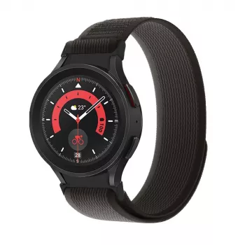 TECH-PROTECT nylon Samsung Galaxy Watch 4 / 5 / 5 Pro / 6 / 7 / FE zwart/oranje