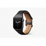 Bellroy Classic Leather Band voor Apple Watch, zwart, 44mm, 45mm, 42mm (Series 1/2/3), 49mm, 46mm