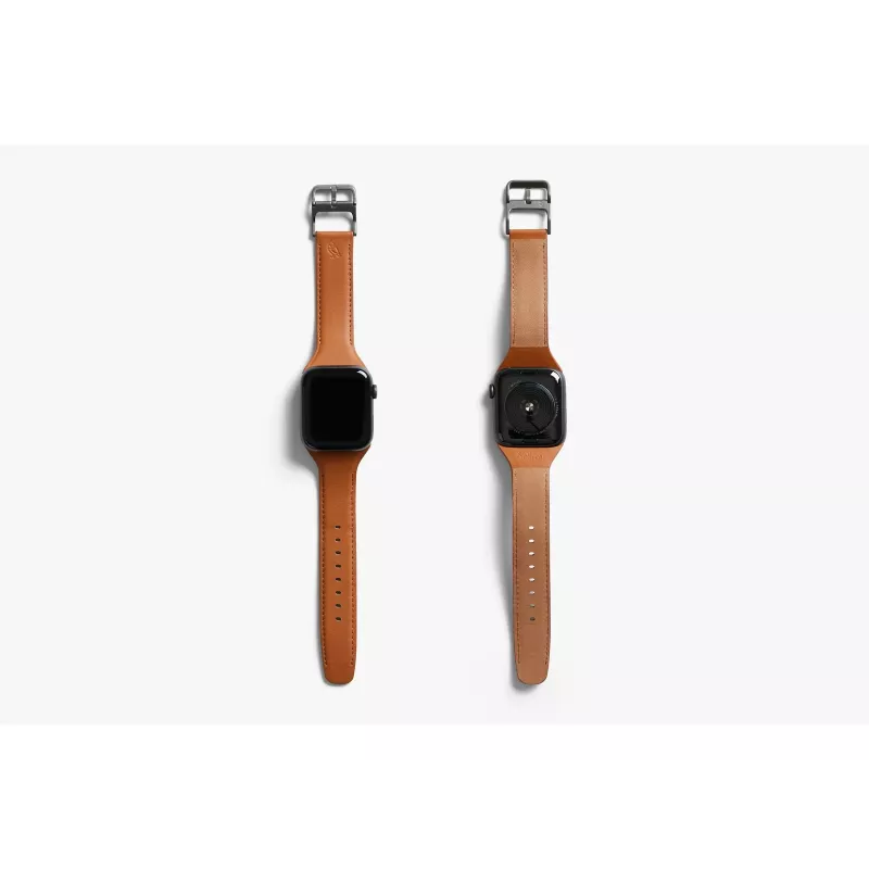 Bellroy Classic Leather Band voor Apple Watch, bruin, 42mm, 44mm, 45mm, 46mm, 49mm