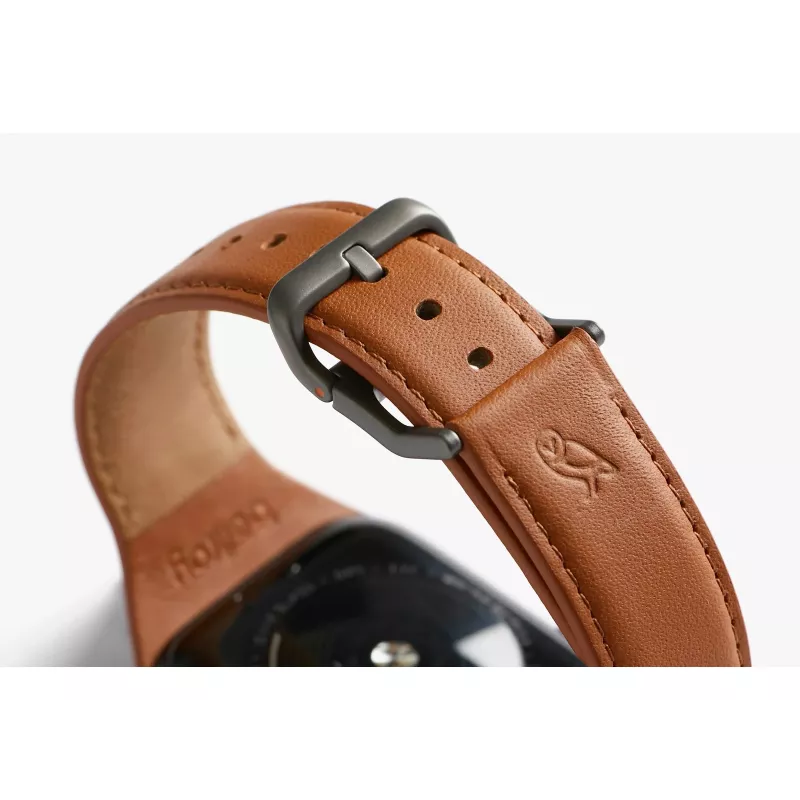 Bellroy Classic Leather Band voor Apple Watch, bruin, 42mm, 44mm, 45mm, 46mm, 49mm