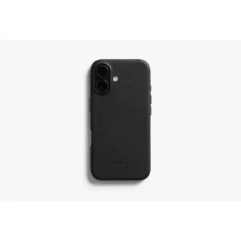 Bellroy Leather Case voor iPhone 16, zwart