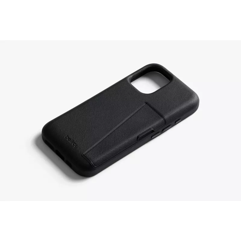 Bellroy Leather Card Case voor iPhone 16, zwart