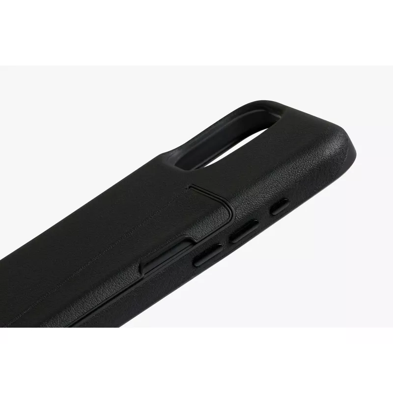 Bellroy Leather Card Case voor iPhone 16, zwart