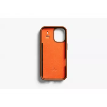 Bellroy Leather Card Case voor iPhone 16 Plus, bruin