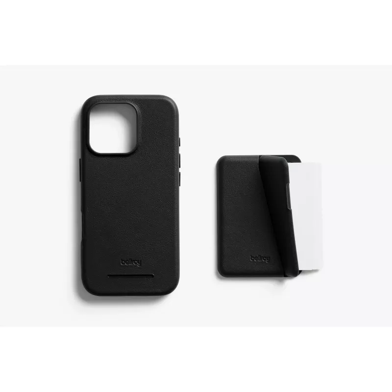Bellroy Leren Hoes met Magneetportemonnee voor iPhone 16 Pro, Zwart