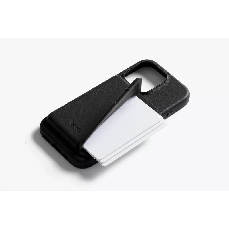 Bellroy Leren Hoes met Magneetportemonnee voor iPhone 16 Pro, Zwart