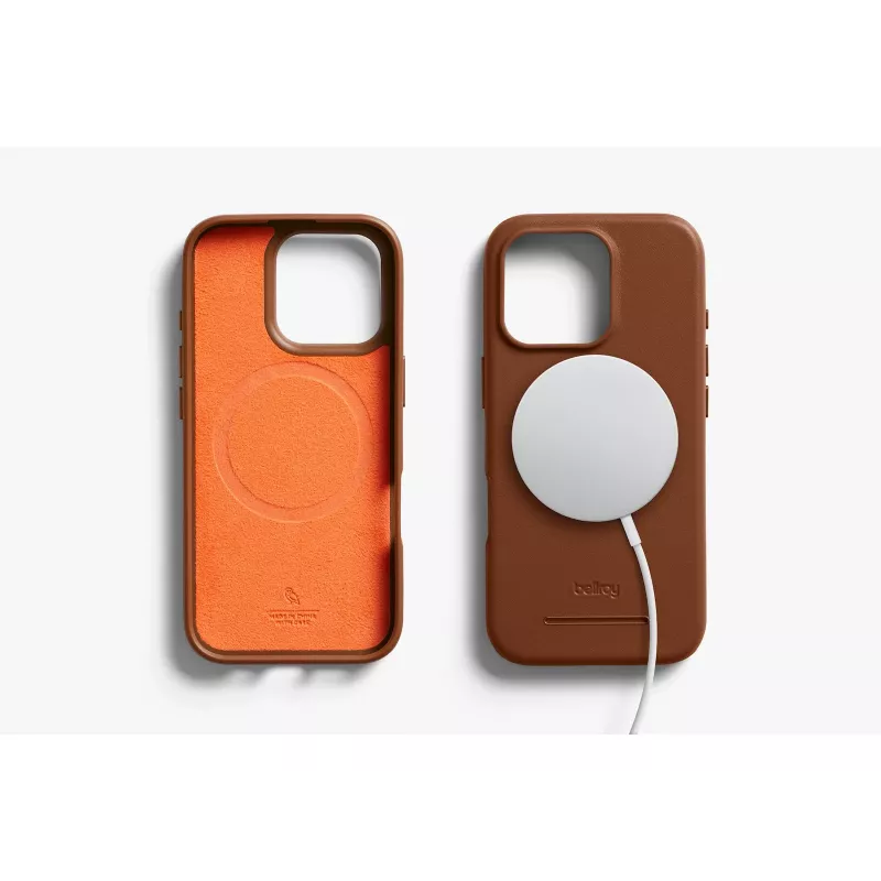 Bellroy Leren Hoes met Magneetportemonnee voor iPhone 16 Pro, Bruin