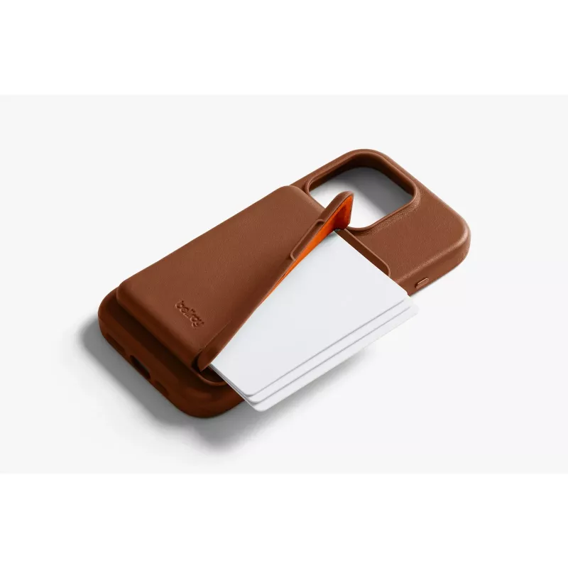 Bellroy Leren Hoes met Magneetportemonnee voor iPhone 16 Pro, Bruin