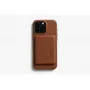 Bellroy lederen hoes met magnetische wallet voor iPhone 16 Pro Max, bruin