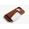 Bellroy lederen hoes met magnetische wallet voor iPhone 16 Pro Max, bruin