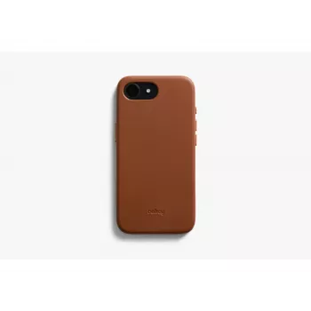 Bellroy Leather Case voor iPhone 16e, bruin