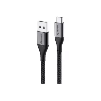 ALOGIC Super Ultra USB-C naar USB-A-kabel 1m zwart