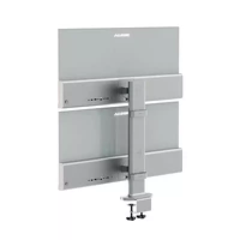 ALOGIC Elevate 34 dual verticale monitorstandaard zilver