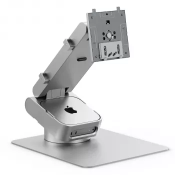 ALOGIC ASPEKT Omni Fold standaard voor Mac Mini en 32 inch monitor zilver