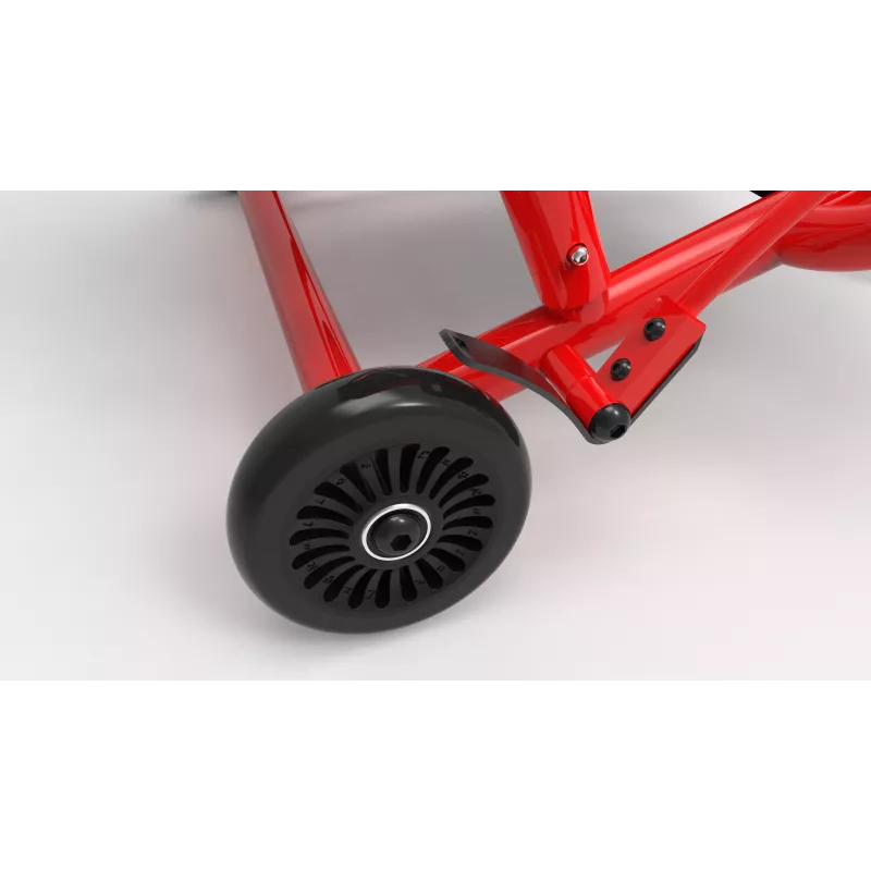 EzyRoller Classic voetbediende skelter voor kinderen 3-12 jaar rood
